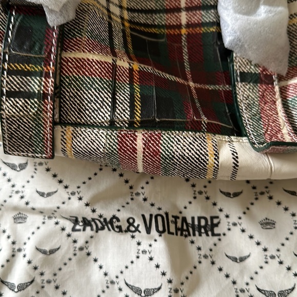 ! FINAL PRICE DROP!!!! Zadig & Voltaire Bianca XL Check Leather Tote Shopper Bag - Picture 5 of 5